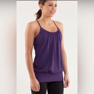 Lululemon No Limits tank top Concord Grape size 6